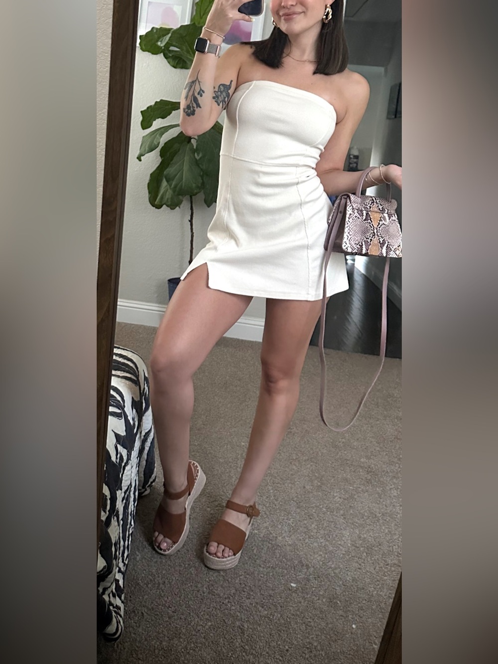 American Eagle Strapless Romper